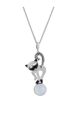 Подвеска  Cat White Gold & Diamonds (42187)