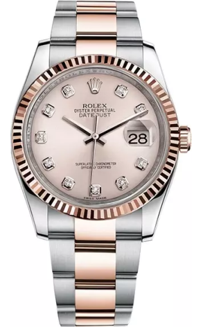 Часы Rolex DATEJUST 36MM STEEL AND EVEROSE GOLD 116231 (37837)