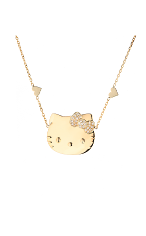 Подвеска Victoria Casal Hello Kitty Head Yellow Gold Diamonds (37824)