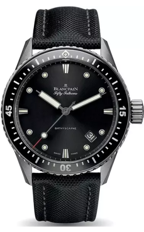 Часы Blancpain Fifty Fathoms Bathyscaphe 5000-1110-B52A (41086)