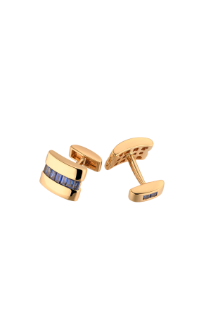 Запонки Van Cleef & Arpels Yellow Gold & Sapphire (37814)