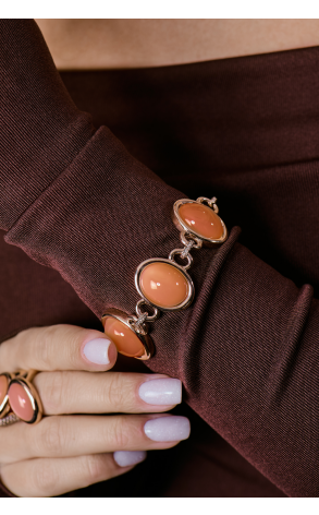 Браслет  Rose Gold & Diamonds & Moonstone (41292) №2