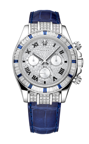 Часы Rolex Daytona Factory Blue Roman Diamonds 116599 12SA (36297)