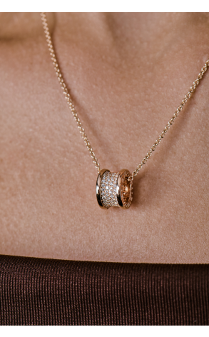 Подвеска Bvlgari B.Zero1 Rose Gold & Diamonds 348035 (40893) №4