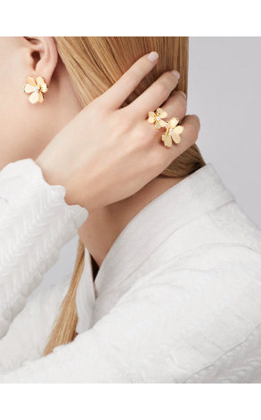 Серьги Van Cleef & Arpels Frivole Small Model Yellow Gold VCARB65700 (38014) №2