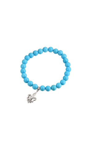 Браслет Loree Rodkin Turquoise Fleur-De-Lis Charm (38314)