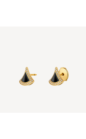 Серьги Bvlgari Divas' Dream Stud Black Onyx & Pavé Diamonds 361839 (42966) №2