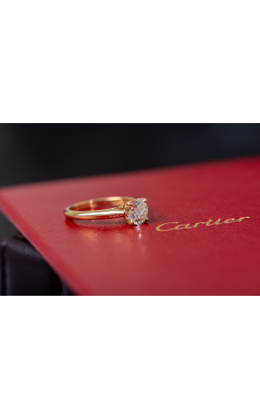 Кольцо Cartier Solitaire 1,07 ct H/VVS1 Yellow Gold Ring (35713) №3