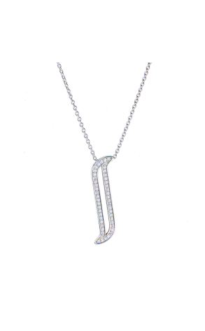 Подвеска Damas Alif White Gold & Diamond ALF-001-DE-NC-W.0 (42060)