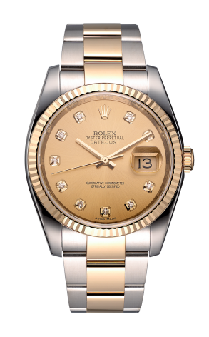 Часы Rolex Datejust 36 mm Champagne Diamond Dial Oyster 116233 (36938)