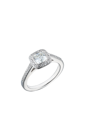 Кольцо Tiffany & Co 0,65 ct I/VVS2 Cushion Cut Diamond & Platinum (40965)