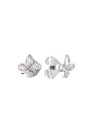 Пусеты Tiffany & Co Fleur de Lis Platinum (40537)