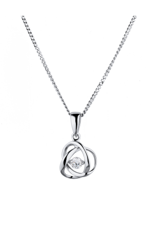 Подвеска  с подвижным бриллиантом 0,15 ct G/VS1 (37557)