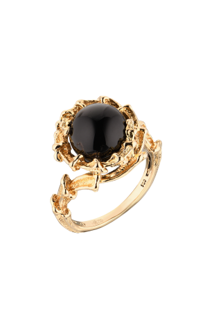 Кольцо Gilbert Albert Vintage Yellow Gold & Onyx (39969)
