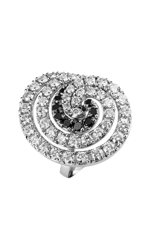 Кольцо Damiani Mimosa 2,50 ct Black & White Diamonds (37205)