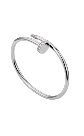 Браслет Cartier Juste In Clou White Gold Diamonds (SIZE 18) CRB6048718 (42690)