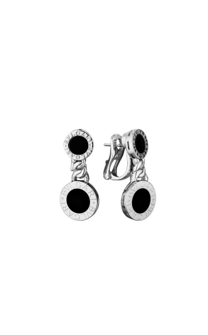 Серьги Bvlgari Onyx White Gold (40473)
