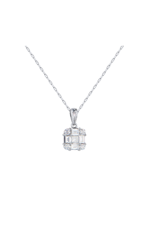 Подвеска  0,25 ct Multishape Cut Diamonds & White Gold (42373)