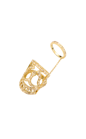 Кольцо Bochic Warrior Yellow Gold & Diamond Ring (43090)