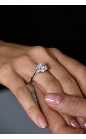 Кольцо Sarkissian GIA 4,02 ct F/SI1 Cushion Cut Diamond (43406) №4