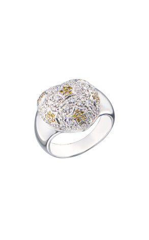 Кольцо  White Gold Diamonds Heart (42754)