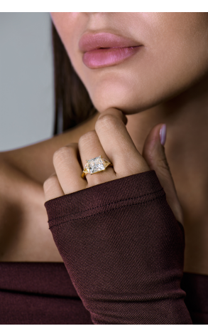 Кольцо  5,03 ct N/VS1 Princess Cut Diamond (41895) №3