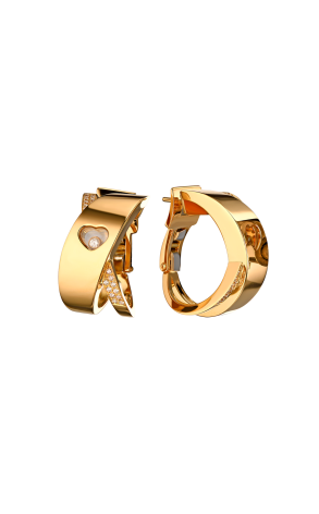 Серьги Chopard Happy Hearts Yellow Gold & Diamonds 84/3202-20 (40819)