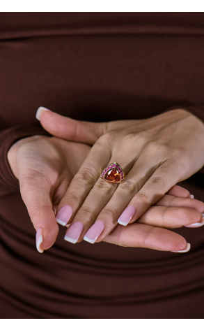 Кольцо  Moving Multi-Gemstone Yellow Gold Ring (41638) №3