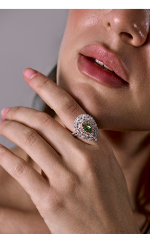 Кольцо RalfDiamonds 2,01 ct Fancy Brownish Greenish Yellow/SI1 & White Multishape Cut Diamonds RDR (41831) №4