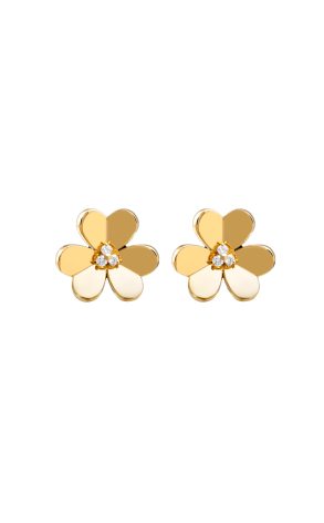 Серьги Van Cleef & Arpels Frivole Small Model Yellow Gold VCARB65700 (38014)
