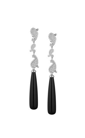 Серьги Carrera y Carrera Aqua White Gold & Diamonds & Onyx DA11314-020708 (37488)