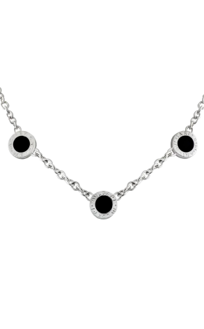 Колье Bvlgari Bulgari Reversible White Gold & Diamond & Onyx 3 Circle 329437 (43266) №2