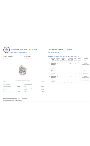 Кольцо RalfDiamonds 3,52 ct White Gold Diamonds RDR (36576) №5