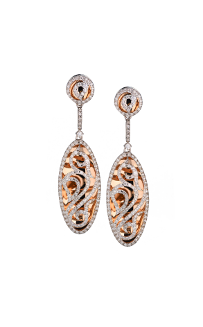 Серьги Bellini Gioielli 1,26 ct Round Diamonds White & Rose Gold (37852)