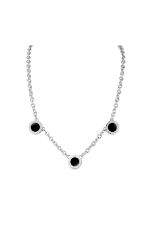 Колье Bvlgari Bulgari Reversible White Gold & Diamond & Onyx 3 Circle 329437 (43266) №2