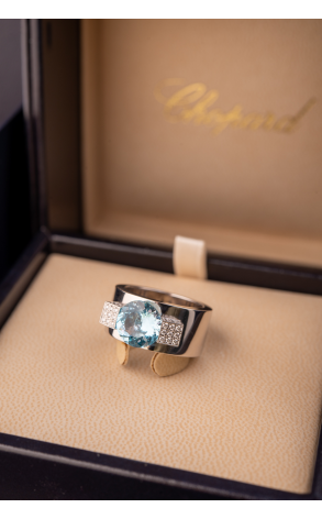 Кольцо Chopard White Gold Topaz and Diamond 82/3837 (4379) №3