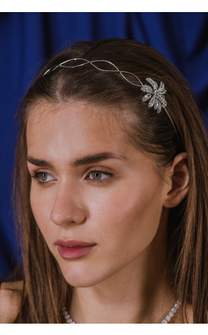 Ювелирное украшение  5,20 ct Round Cut Diamond & White Gold HeadBand (39013) №4