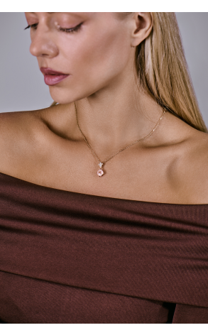 Подвеска Cartier Indian Mysteries Lotus Quartz & Rose Gold & Diamond (41404) №3