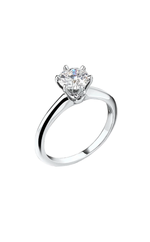 Кольцо Tiffany & Co Round Brilliant 0,41 ct I/VS1 Platinum (41866)