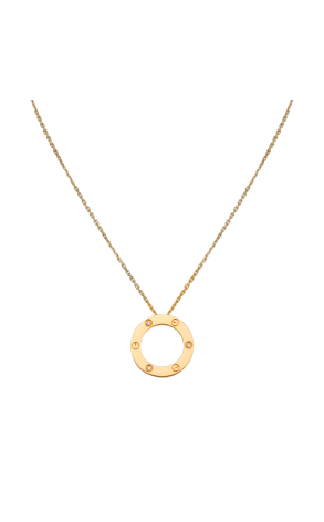 Подвеска Cartier Love Yellow Gold 3 Diamonds B7014500 (38170)