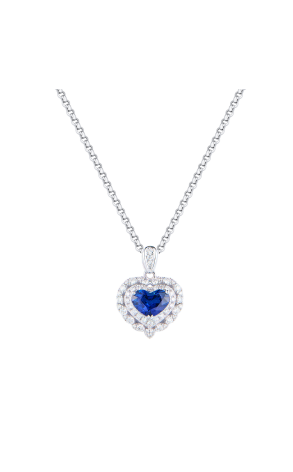 Подвеска  1,44 ct Vivid Blue Madagascar (42873)