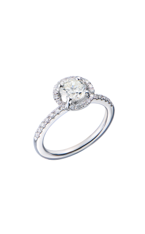 Кольцо  0,88 ct O-P/VS2 Round Cut Diamond & White Gold (43799)