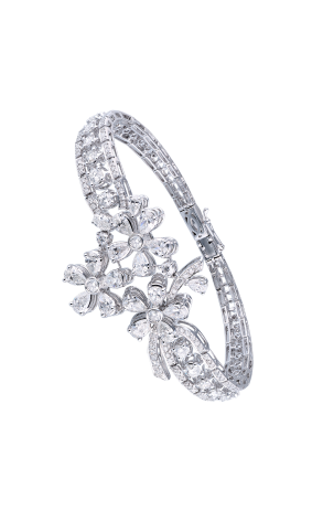 Браслет RalfDiamonds Round & Pear Diamond 6.90 ct Flowers RDB (37485)
