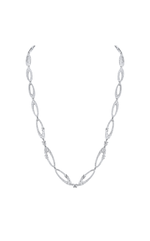 Колье Bvlgari Elisia Diamond Pave White Gold Necklace (40267)