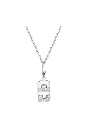 Подвеска Bvlgari Parentesi Charm White Gold & Diamonds (42974)