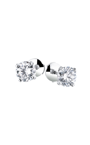 Пусеты  Round Diamonds 1.07 ct D/IF - 1.01 ct D/VVS1 (37046)