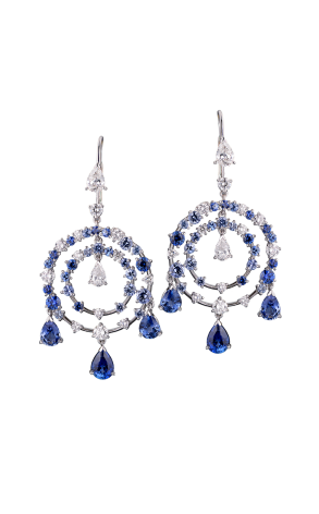 Серьги Van Cleef & Arpels Petillante Sapphire & Diamonds VCARD26200 (36606)