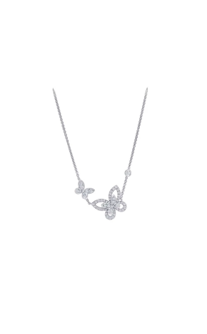 Подвеска  в стиле GRAFF Double Butterfly Silhouette Diamond Pendant RGP745 (42131)