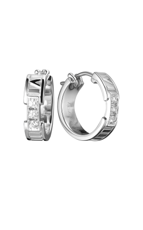 Серьги Tiffany & Co Atlas Diamond Hoop White Gold (36676)