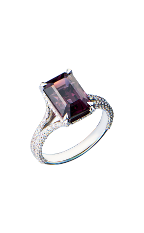 Кольцо GIA 5,56 ct Natural Spinel & Diamonds (42694)